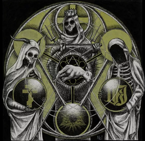 The Order Of Apollyon /Temple Of Baal / VI (5)-2017 Polonya Basım One-sided Etched Plak Black Metal