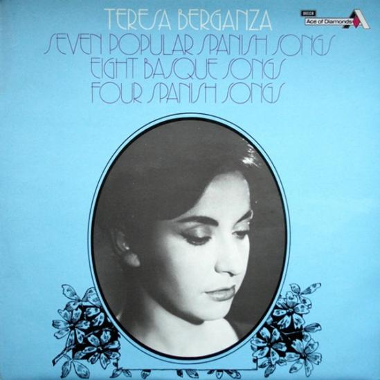 Teresa Berganza – Seven Popular Spanish Songs - İngiltere Basım 33 Lük LP Plak