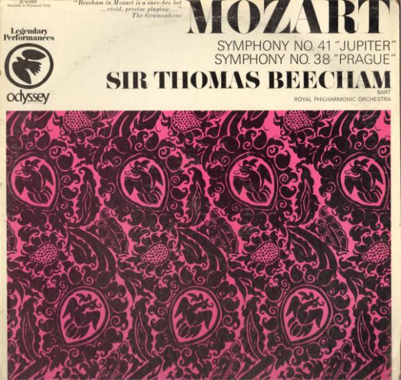 Mozart/ Sir Thomas Beecham- Symphony No.41Jupiter/ Symphony No.8 Pragu -1967 Amerika Basım 33Lük LP
