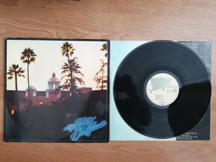 EAGLES - HOTEL CALIFORNIA - 1976 ALMANYA BASIM LP ALBÜM 33 LÜK PLAK