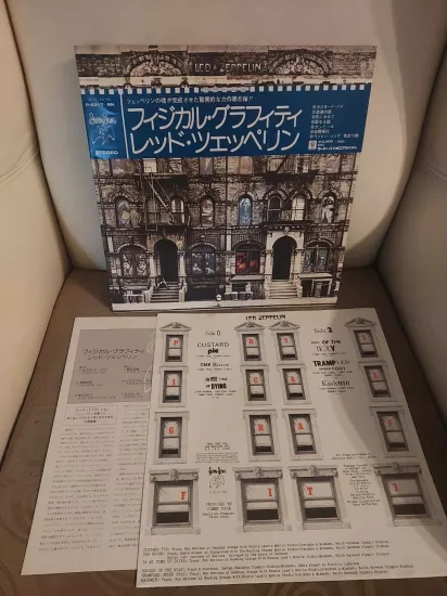 Led Zeppelin – Physical Graffiti - 1976 Japonya Basım Double 2XLP Plak Albüm - Obi’li