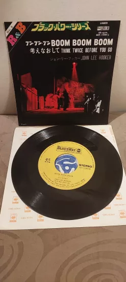 JOHN LEE HOOKER - Boom Boom Boom -1968 Japonya Basım 45lik Plak 2.el