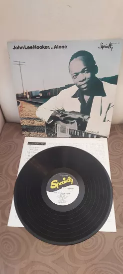 John Lee Hooker – Alone - 1974 Japonya Basım  LP Albüm Plak