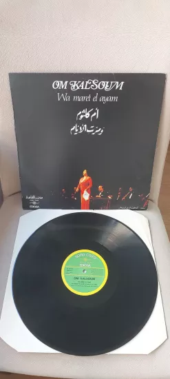 Om Kalsoum (Ümmü Gülsüm) - Wa Maret El Ayam - 1981 İspanya Basım Albüm - 33 lük LP Plak