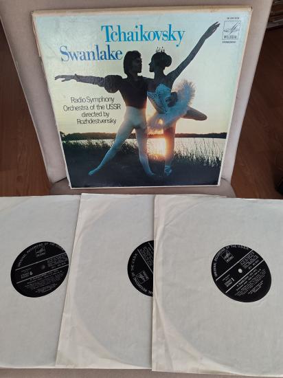 TCHAIKOVSKY - Swan Lake - USSR Radio Senfoni Orkestrası 1969 Hollanda Basım - 3 LP’lik Box Set 2.el