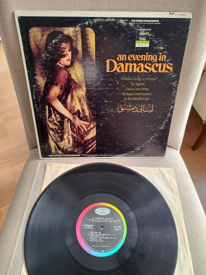 AN EVENING IN DAMASCUS - Fairuz , Sabah and others - 1968 USA LP Albüm 33 lük Plak