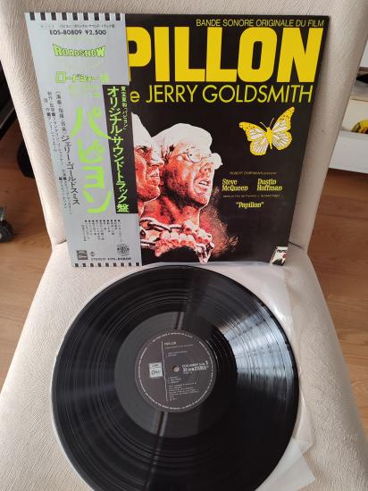 PAPILLON - Jerry Goldsmith - Soundtrack - 1977 Japonya Basım LP Plak -Obi’li