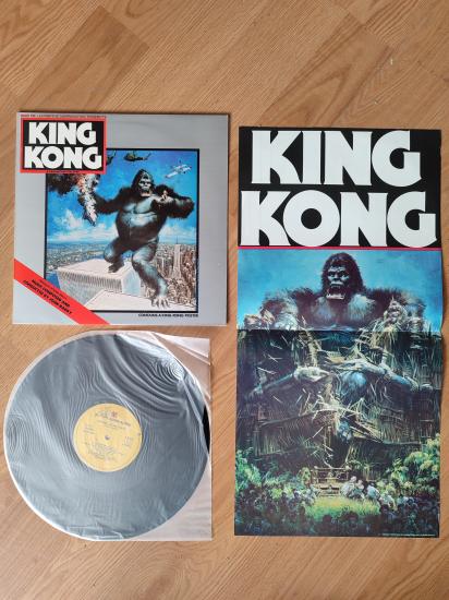 KING KONG - John Barry - Soundtrack - 1976 İngiltere Basım LP Plak - POSTERLİ