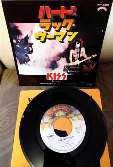KISS - Hard Luck Woman / Mr. Speed -  1977 Japonya Basım 45lik Plak