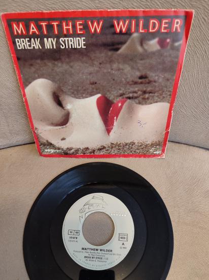 MATTHEW WILDER - Break My Stride - 1983 Fransa  Basım 45 lik Plak