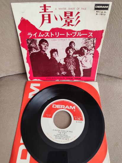 PROCOL HARUM - A Whiter Shade Of Pale / Lime Street Blues -1986 Japonya Basım 45lik Plak temiz 2.el