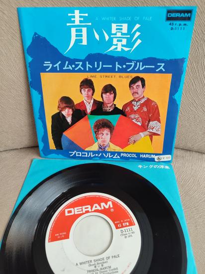 PROCOL HARUM - A Whiter Shade Of Pale / Lime Street Blues - 1972 Japonya Basım 45lik Plak