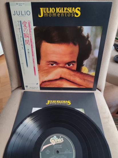 JULIO IGLESIAS - Momentos 1982 Japonya  Basım 33 lük LP Plak Albüm - Obi’li