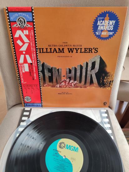 BEN-HUR - Miklos Rozsa - Soundtrack - 1982 Japonya Basım - 33lük LP Plak - Obi’li