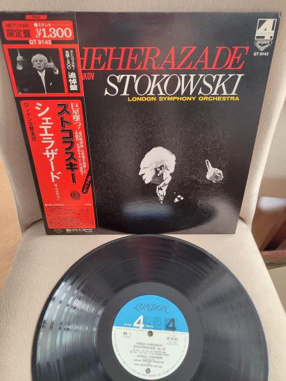 RIMSKY-KORSAKOV - SHEHERAZADE / ŞEHRAZAT - Stokowski - 1977 Japonya Basım LP Plak Albüm Obi’li 2.el