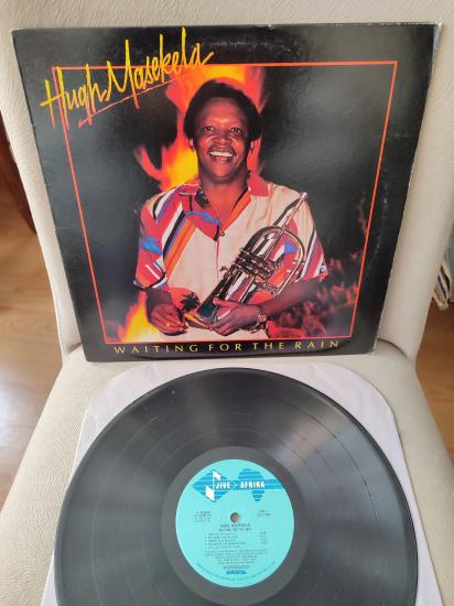 HUGH MASEKELA -  Waiting For The Rain - 1985 USA Basım Albüm - Acid Jazz