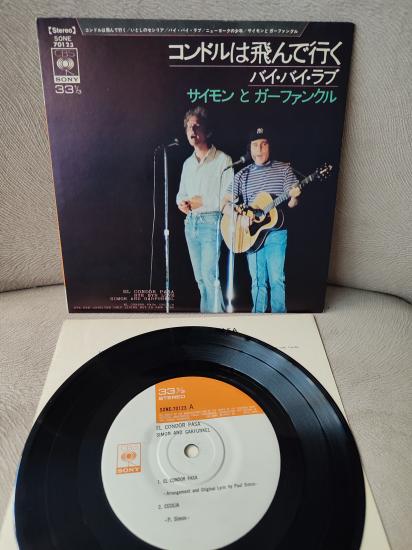 SIMON & GARFUNKEL - El Condor Pasa / Cecilia 1969 Japonya Basım 33lük Mini LP Plak / 4 Şarkı - 2.el