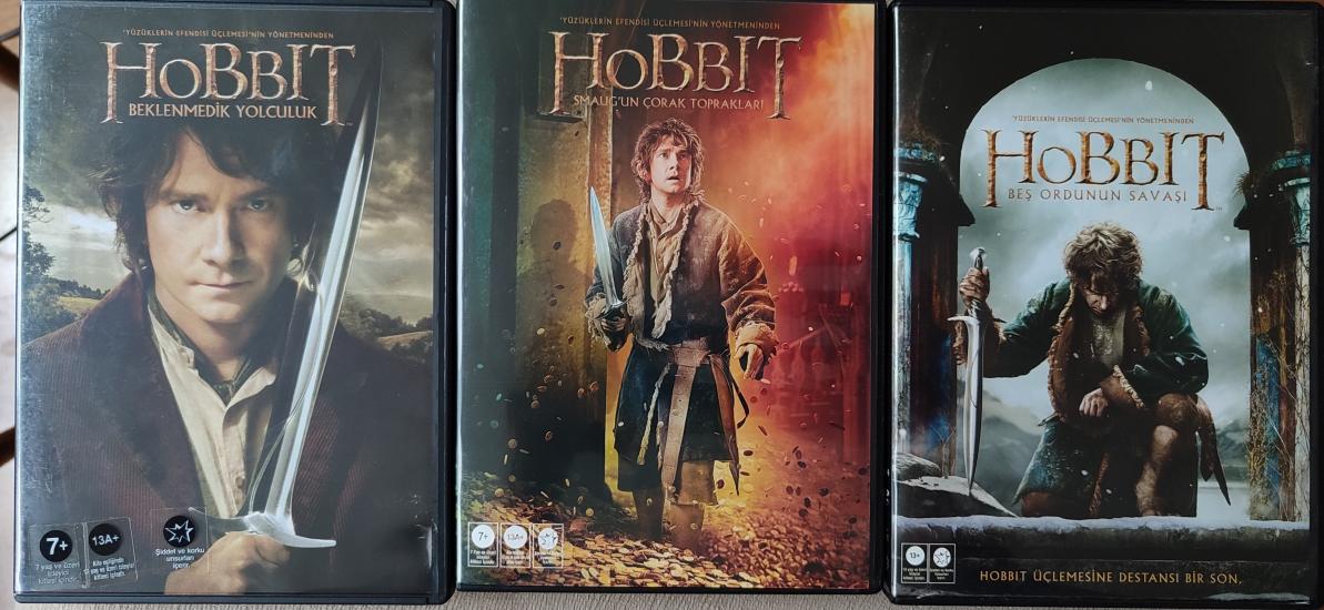 HOBBIT - Beklenmedik  Yolculuk / Smaug’un Çorak Toprakları / Beş Ordunun Savaşı - 3 DVDlik Set 2.el