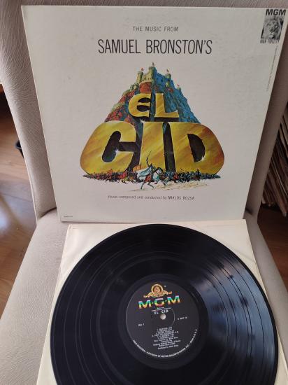 EL CID - Miklos Rozsa - Soundtrack - 1961 USA Basım - LP Plak Albüm / Battal Gazi Müziği