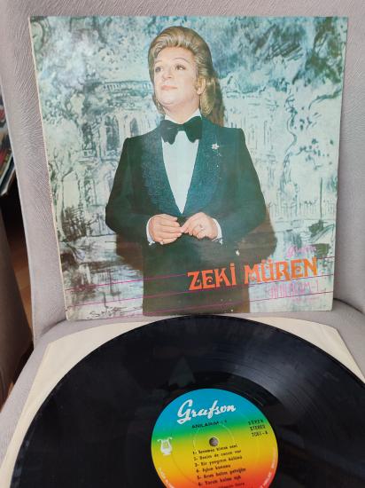 ZEKİ MÜREN - Anılarım-1 - 1974 Türkiye Basım Nadir 33 Lük LP Albüm Plak
