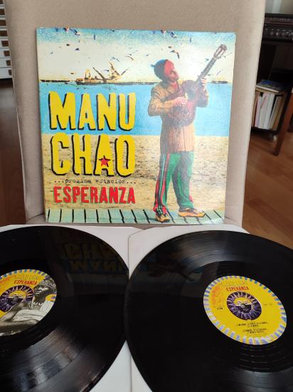 MANU CHAO - Proxima Estacion ... Esperanza  - 2001 Fransa Basım Double LP Plak