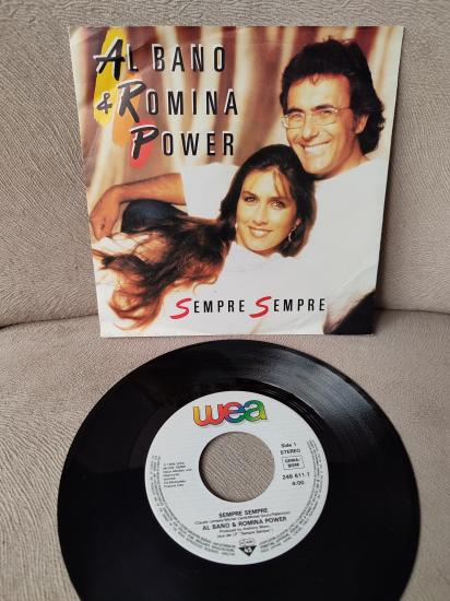 AL BANO & ROMINA POWER - Sempre Sempre - 1986 Almanya Basım 45lik Plak