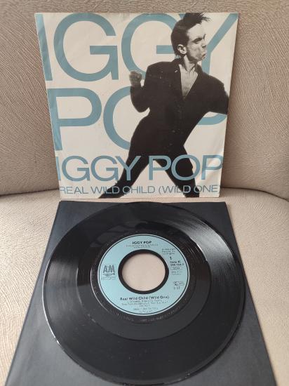 IGGY POP - Real Wild Child ( Wild One ) - 1986 Almanya Basım 45lik Plak