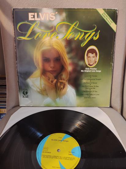 ELVIS PRESLEY - Elvis Love Songs - 1980 Almanya Basım LP Albüm - 33lük Plak