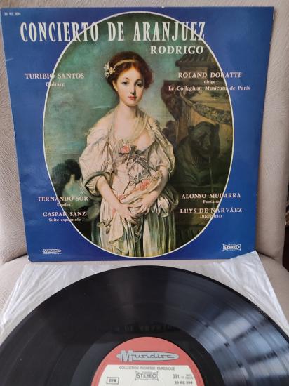 RODRIGO GİTAR KONÇERTOSU - Turibio Santos - 1964 Fransa Basım Albüm - 33 lük LP Plak