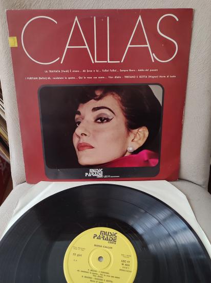 MARIA CALLAS - CALLAS  - 1972 İtalya Basım 33 lük Plak LP Albüm 2.el