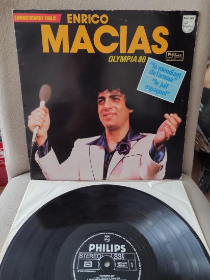 ENRICO MACIAS - Olympia 80 -  Hollanda Basım Albüm - 33 lük LP Plak