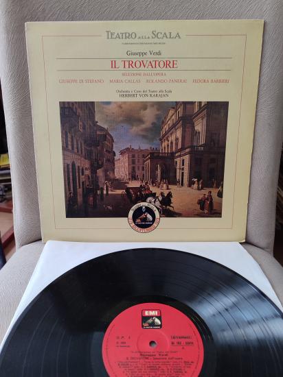 MARIA CALLAS / KARAJAN - Verdi / Il Trovatore - 1966 İtalya Basım Albüm - Nadir 33 lük Plak