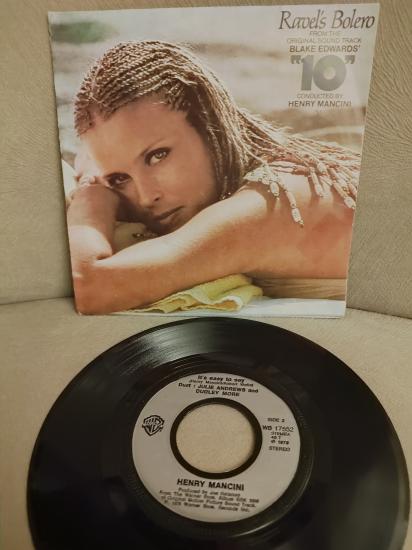 Blake Edward’s Soundtrack ’10’ - RAVEL’S BOLERO 1979 Hollanda Basım 45lik Plak 2.EL