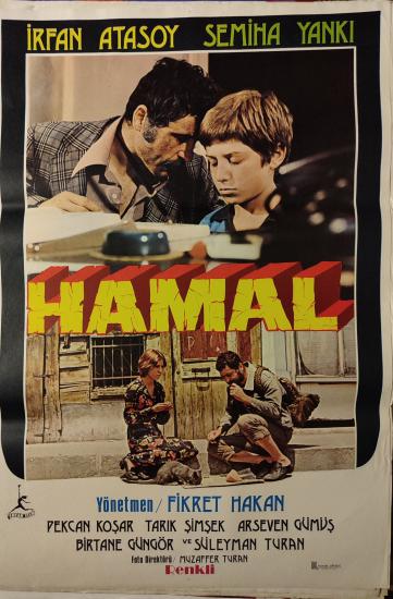 HAMAL - FİKRET HAKAN - 70X100 CM EBATLARINDA ORJİNAL FİLM AFİŞİ