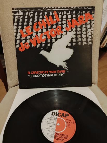 VICTOR JARA - Le Chili de Victor Jara - El Derecho De Vivir En Paz 1974 Fransa Basım LP Plak