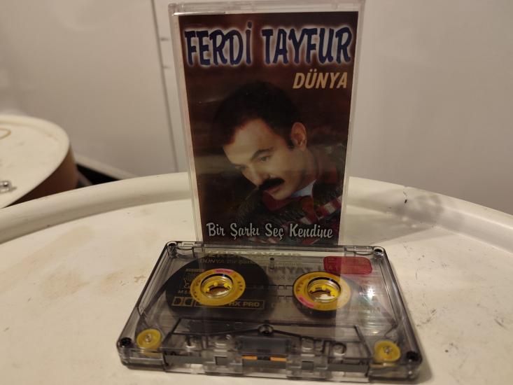 FERDİ TAYFUR  Dünya / Bir Şarkı Seç Kendine - 1995 Almanya Basım  Nadir Kaset / Destan Müzik