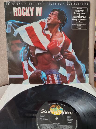 ROCKY IV - ORIGINAL SOUNDTRACK  - 1985 ALMANYA BASIM 33 LÜK ALBÜM LP PLAK