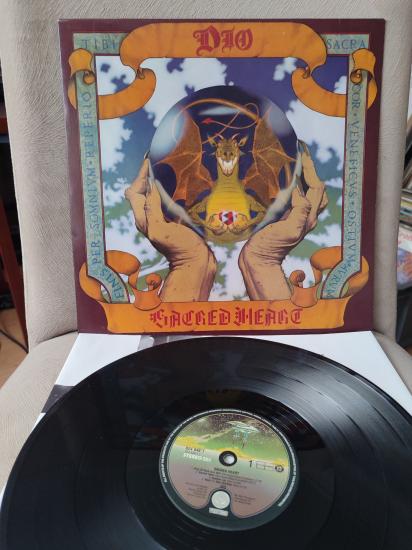 DIO - Sacred Heart - 1985 Hollanda Basım 33 lük Soundtrack Plak Albüm - Heavy Metal