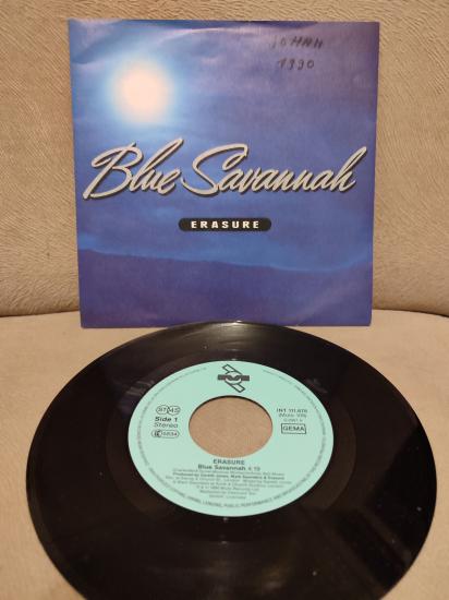 ERASURE - Blue Savannah - 1990 Almanya Basım  45lik Plak