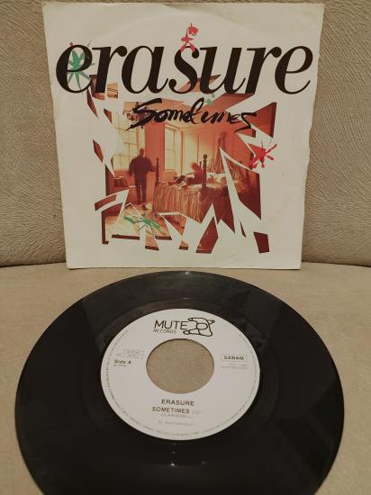 ERASURE - Sometimes - 1986 Belçika  Basım 45lik Plak 