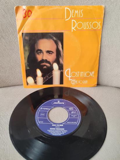 DEMIS ROUSSOS -  Lost In Love / Had To Run  - 1980 Hollanda Basım 45lik Plak