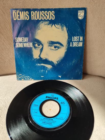 DEMIS ROUSSOS -  Someday Somewhere / Lost in a Dream  - 1973 Hollanda Basım 45lik Plak