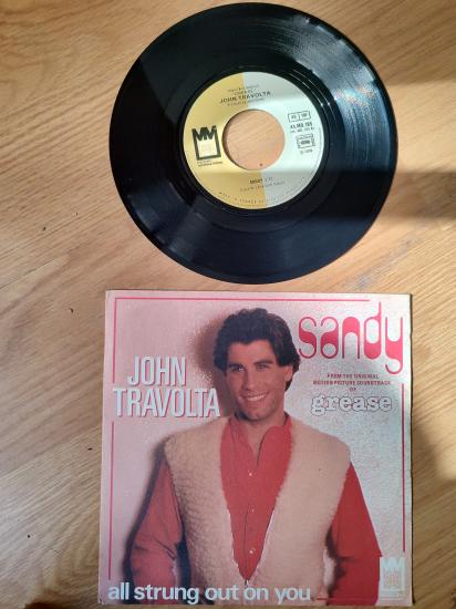 John Travolta - Sandy / Grease Soundtrack - 1978 Fransa  Basım 45 LİK PLAK