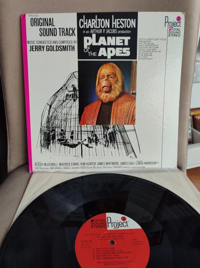 MAYMUNLAR CEHENNEMİ / Planet Of The Apes - Jerry Goldsmith 1968 USA Basım Nadir LP Plak 2.EL