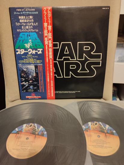 STAR WARS Soundtrack - John Williams - 1977 Japonya Basım Nadir 2xLP Plak - Obi’li Posterli