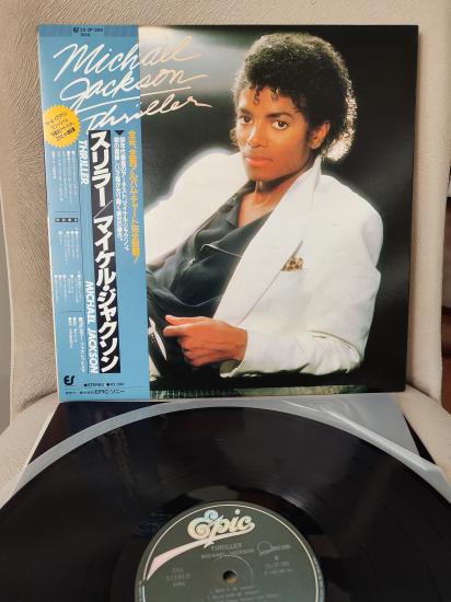 MICHAEL JACKSON - Thriller - 1982 Japonya Basım LP Plak Albüm - Obi’li