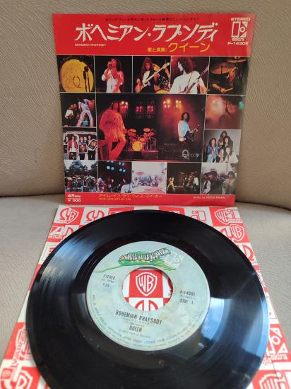 QUEEN - Bohemian Rhapsody   1975 Nadir Japonya Basım 45lik Plak