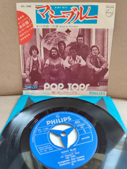 POP TOPS - Mamy Blue - 1971 Japonya Basım 45lik Plak