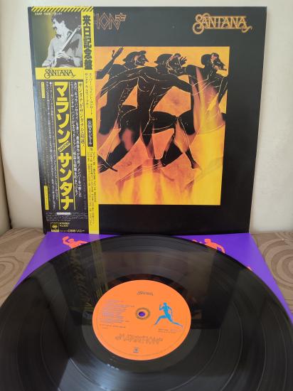 SANTANA  - Marathon - 1979 Japonya  Basım LP Plak - Obi’li