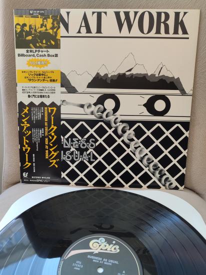MEN AT WORK - Business As Usual - 1982 Japonya Basım - 33lük LP Plak - Obi’li